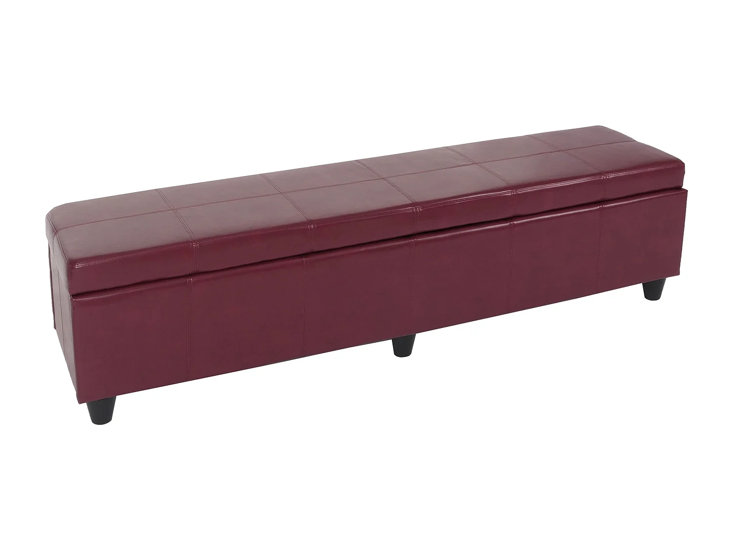 Sitzbank mit Aufbewahrung Arezzo XXL, Rot