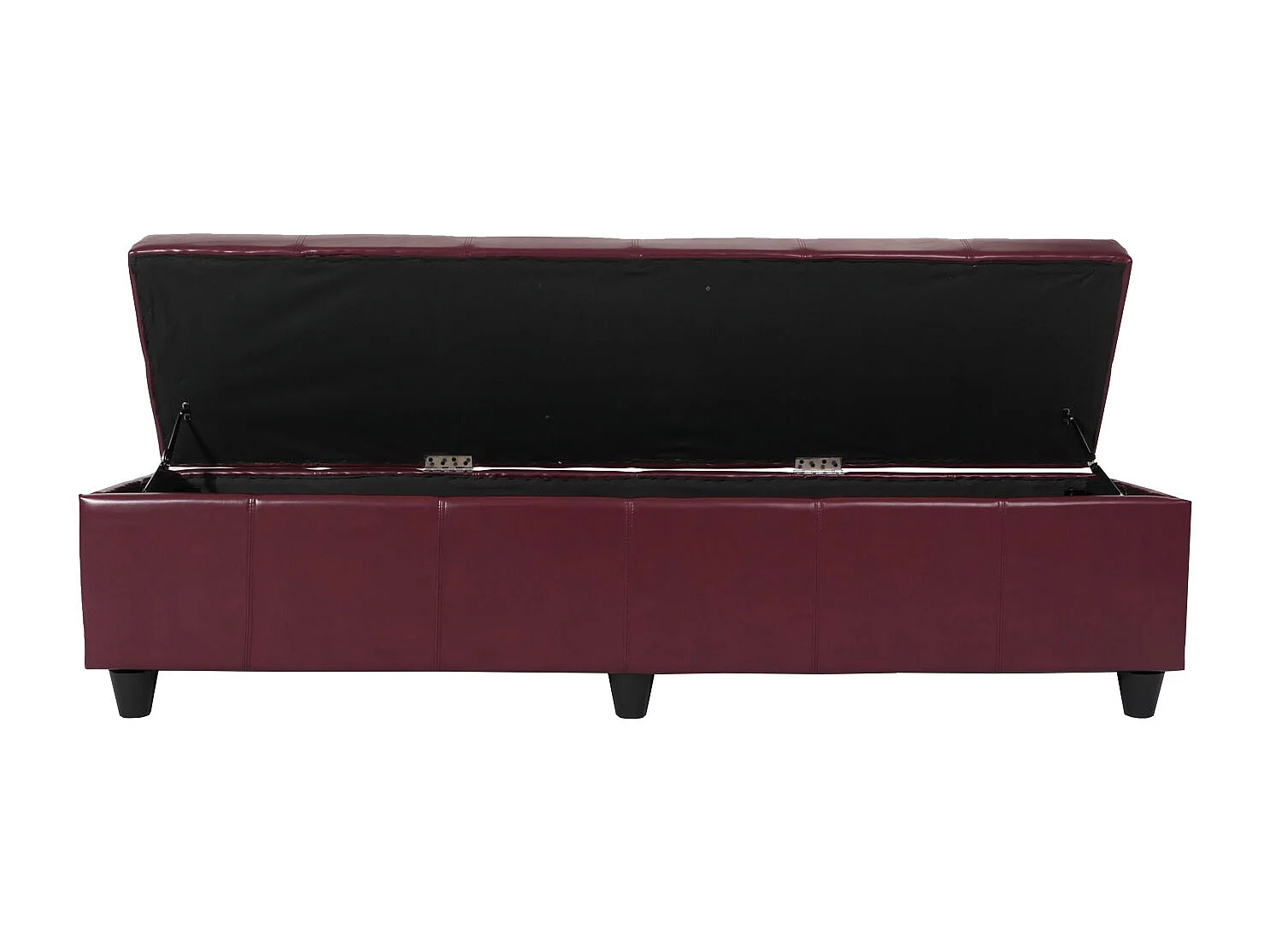 Sitzbank mit Aufbewahrung Arezzo XXL, Rot