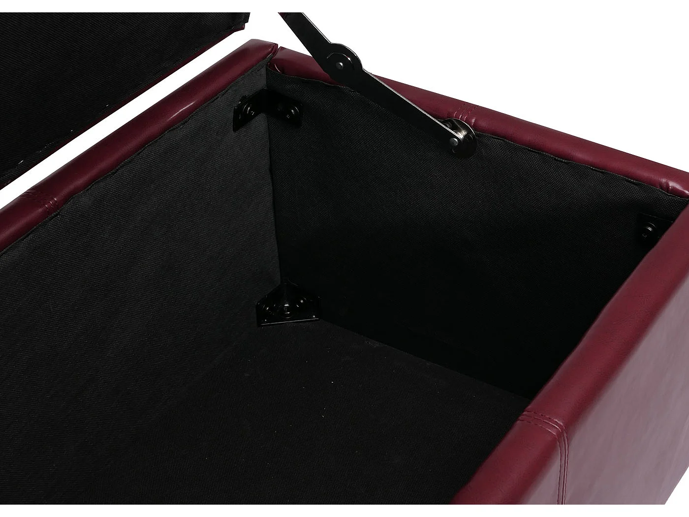 Sitzbank mit Aufbewahrung Arezzo XXL, Rot