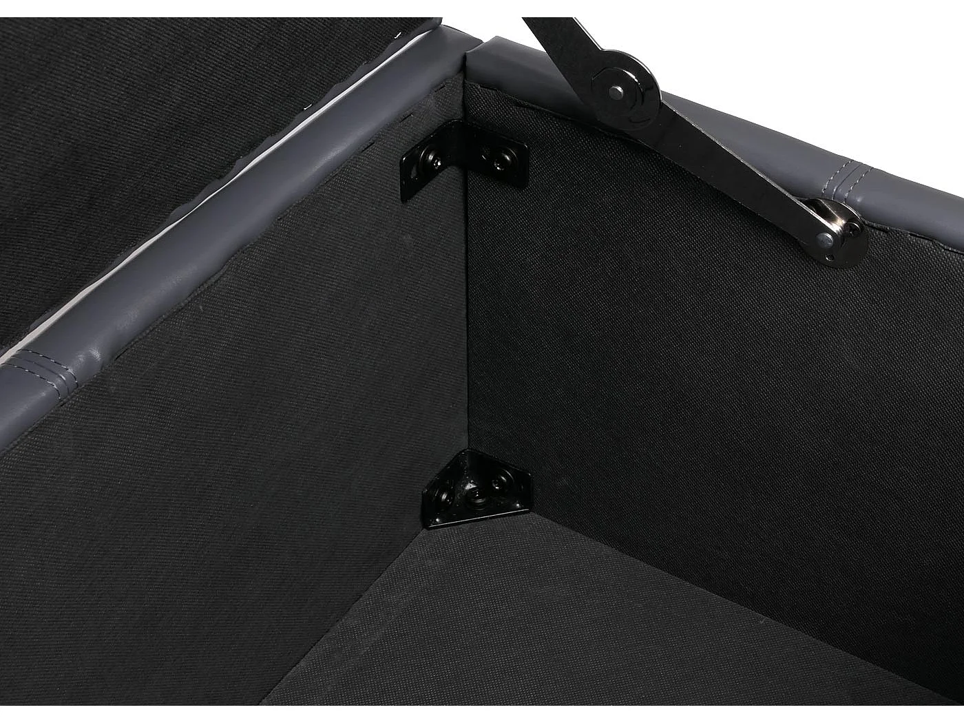 Bank met opbergruimte Arezzo XXL,  grijs