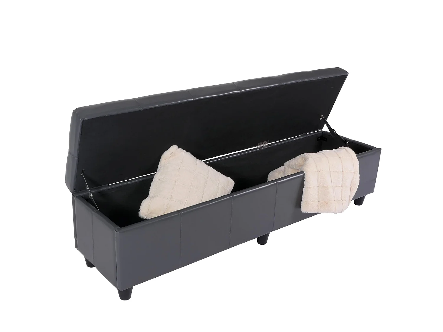 Ławka ze schowkiem Arezzo XXL,  szary