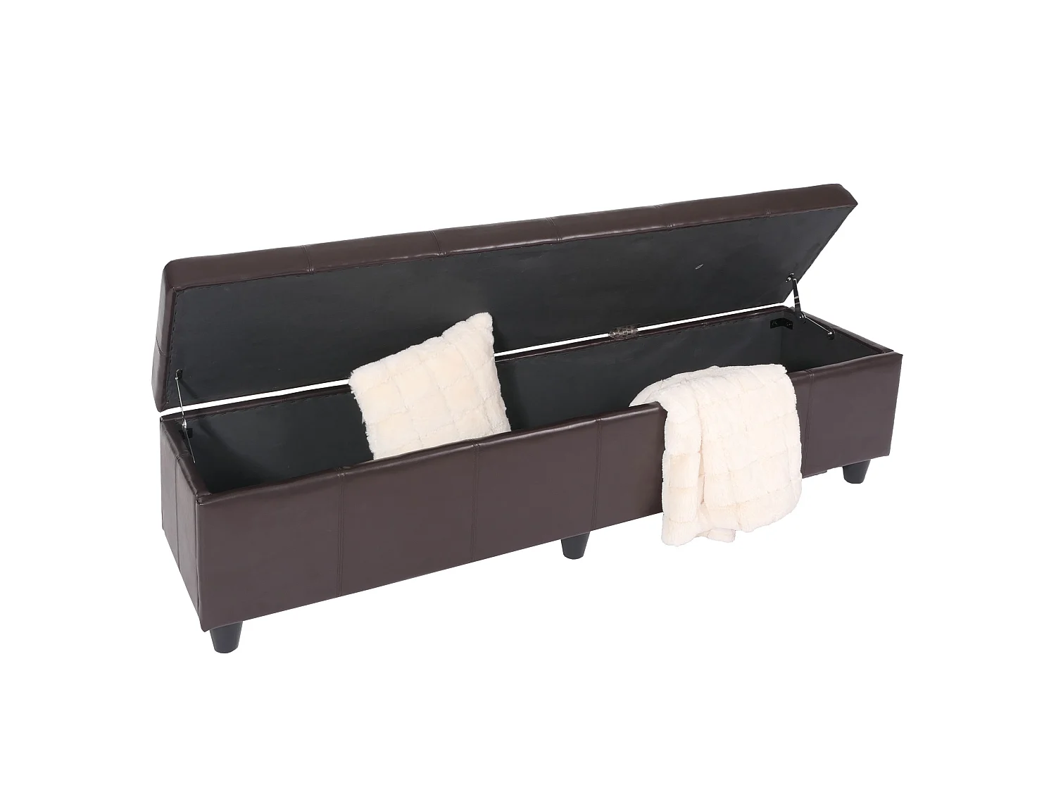 Sitzbank mit Aufbewahrung Arezzo XXL, Braun