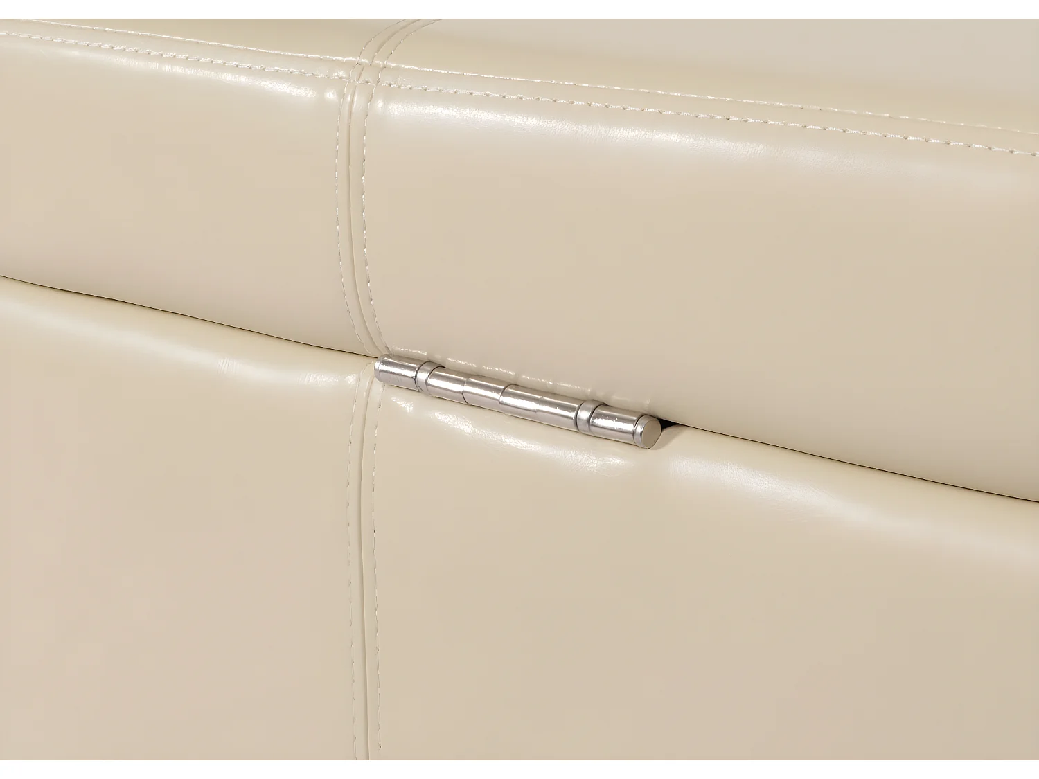 Bank met opbergruimte Arezzo XXL,  crème