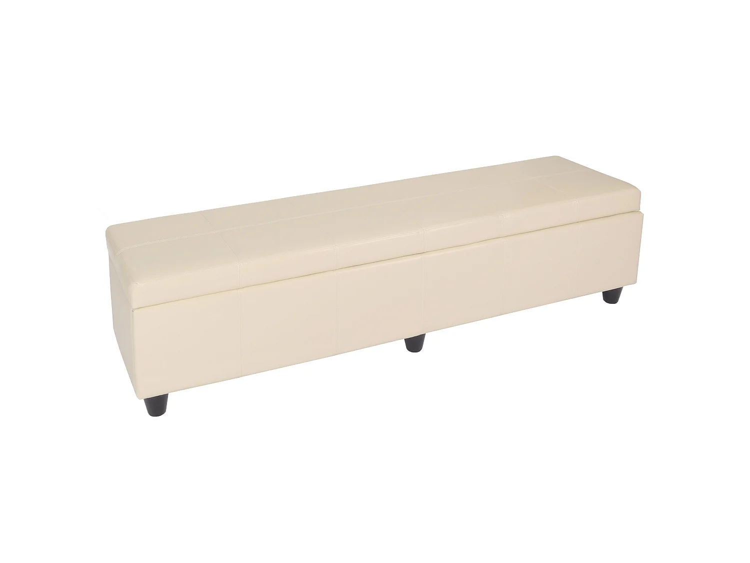 Sitzbank mit Aufbewahrung Arezzo XXL, Creme