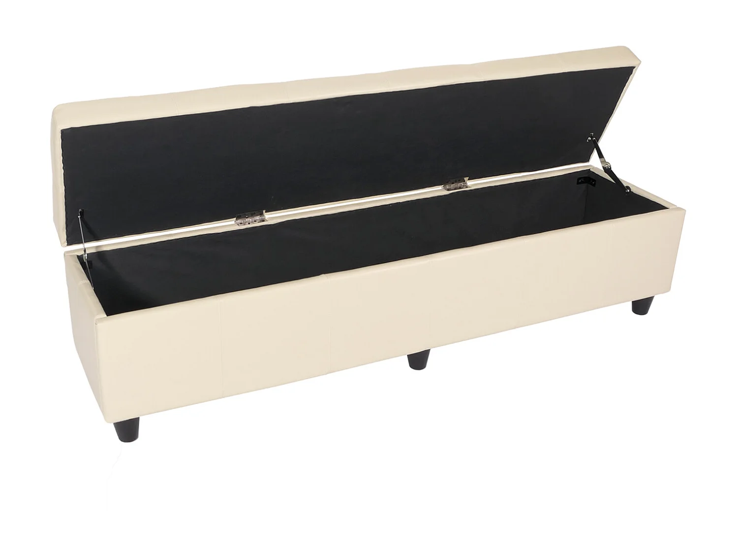 Sitzbank mit Aufbewahrung Arezzo XXL, Creme