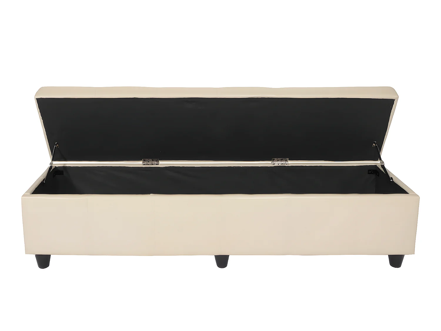 Sitzbank mit Aufbewahrung Arezzo XXL, Creme