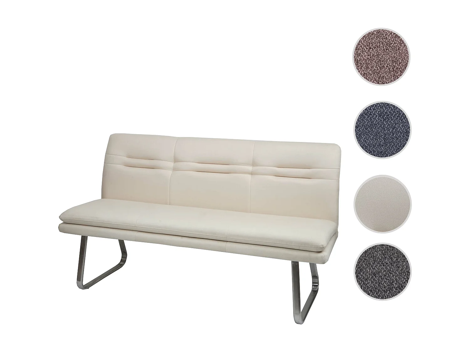 Bankzitting MCW-H70,  crème-beige 160cm