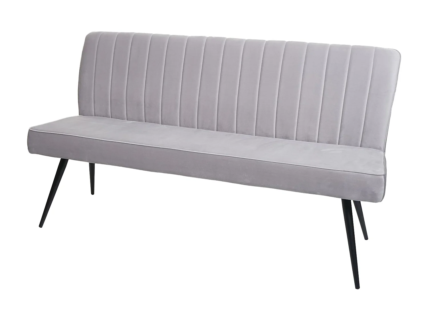 Ławka MCW-K16,  160cm jasnoszary