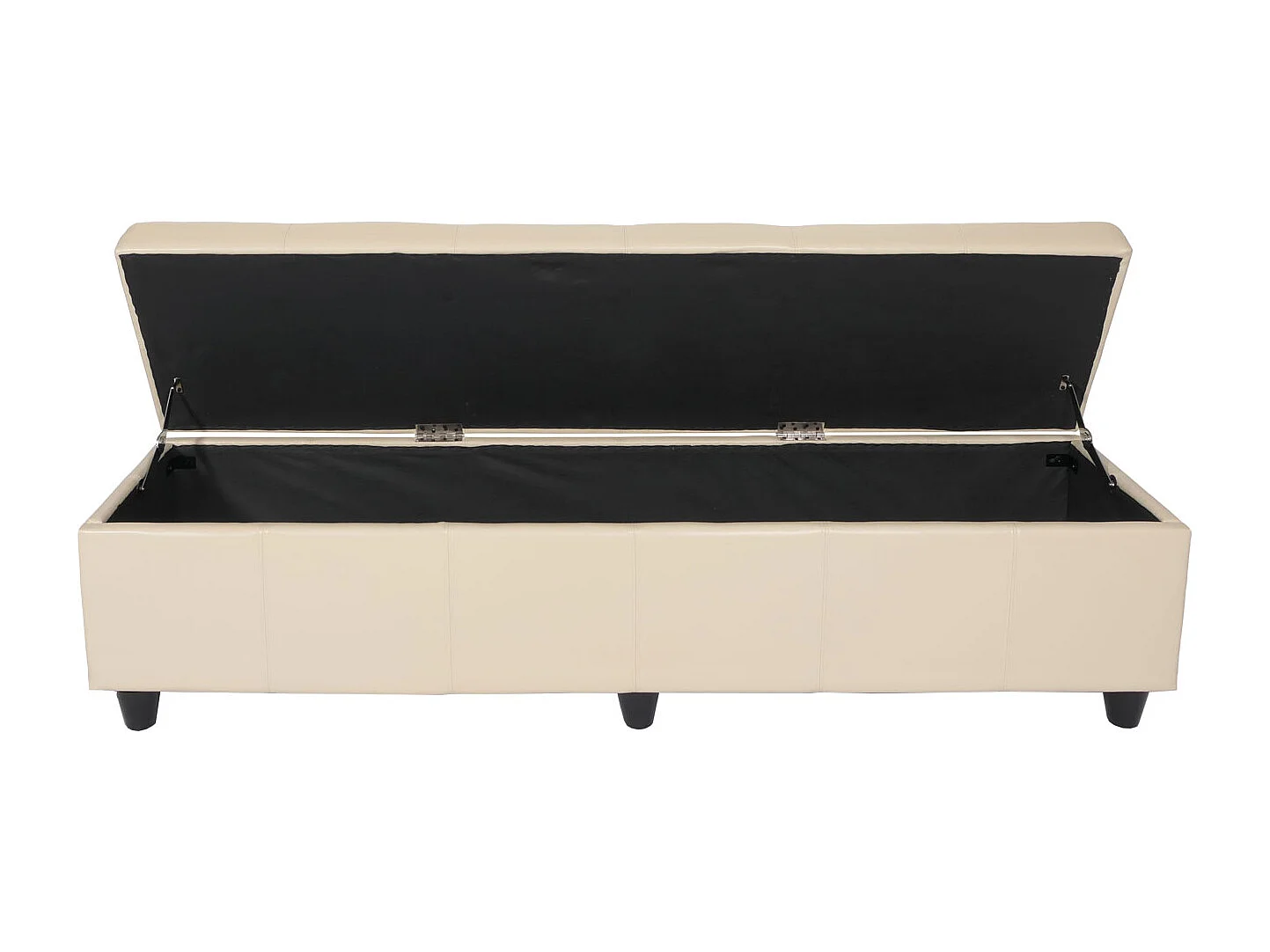 Ławka ze schowkiem Arezzo XXL,  kremowy