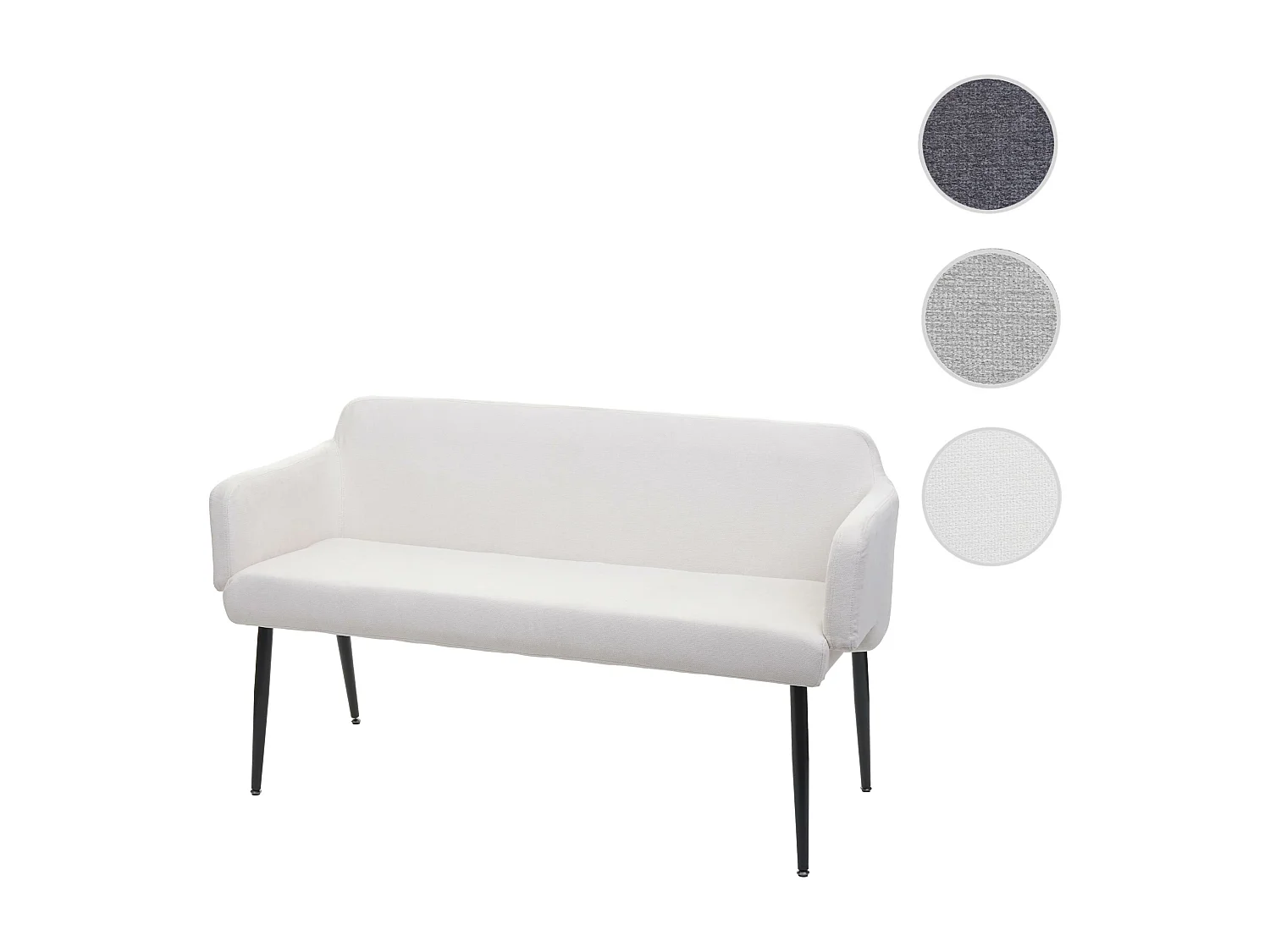 Sitzbank MCW-L13, Creme-weiß