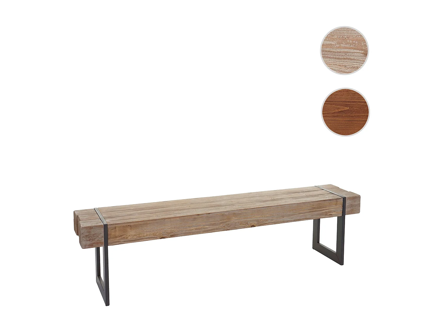 Sitzbank MCW-A15, Naturfarben 195cm