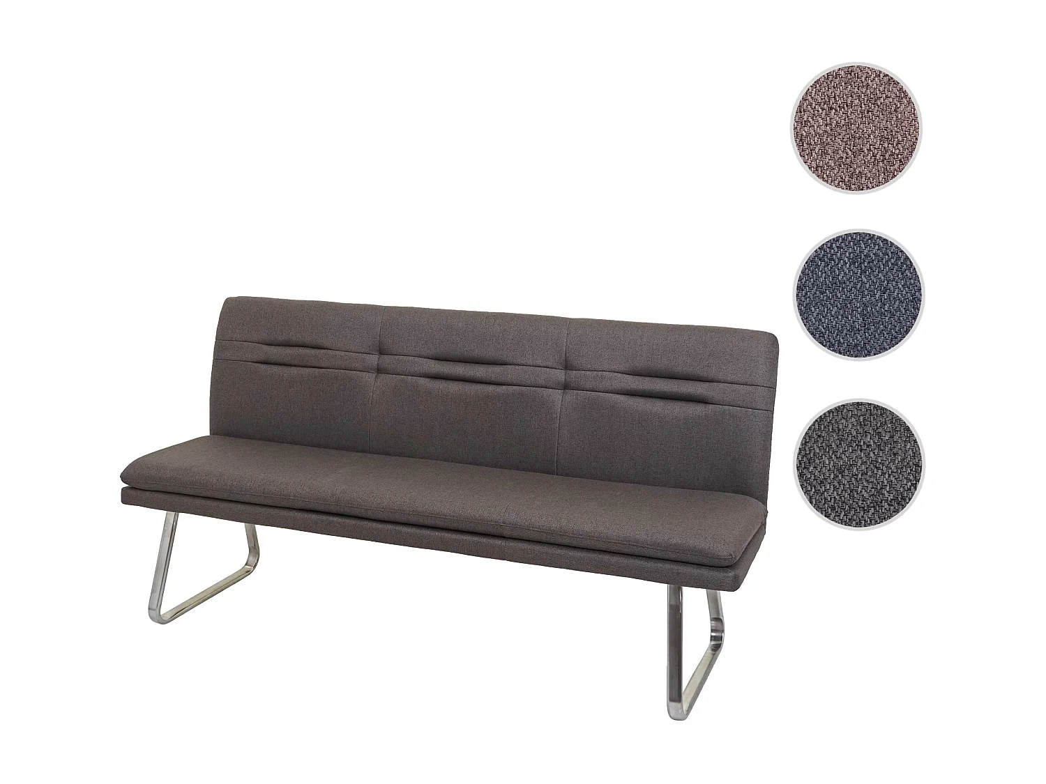 Sitzbank MCW-H70, Grau-braun 180cm