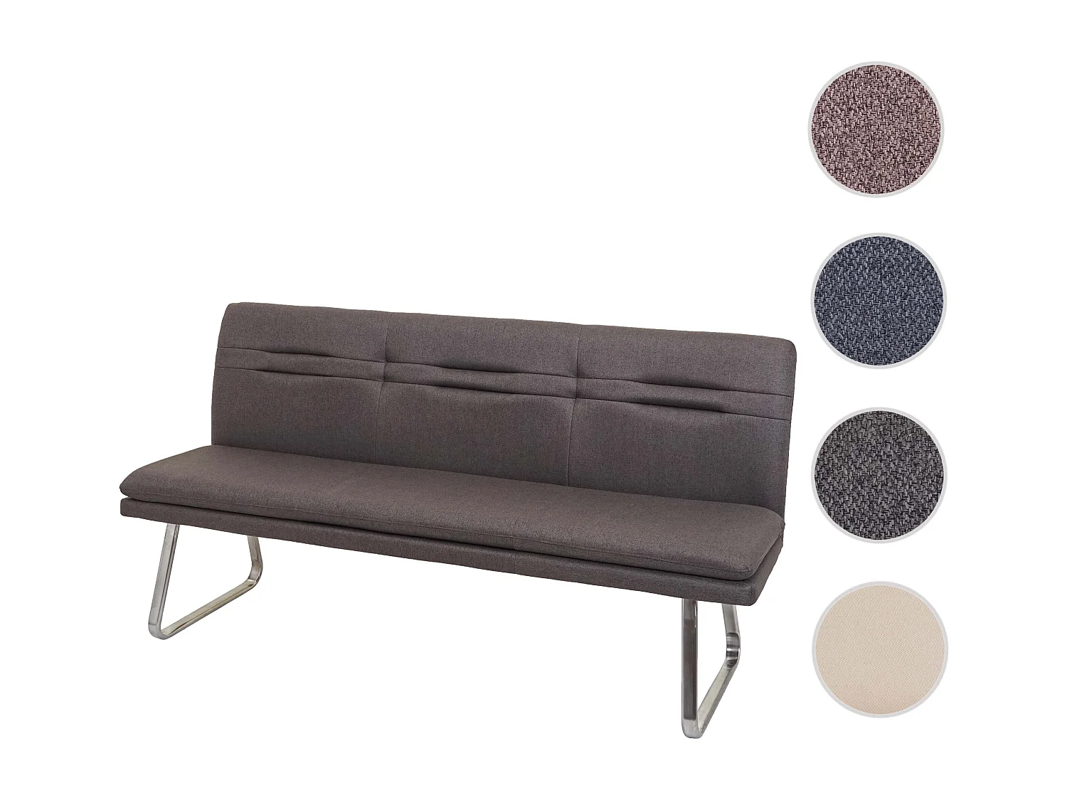 Bank MCW-H70,  grijsbruin 180cm