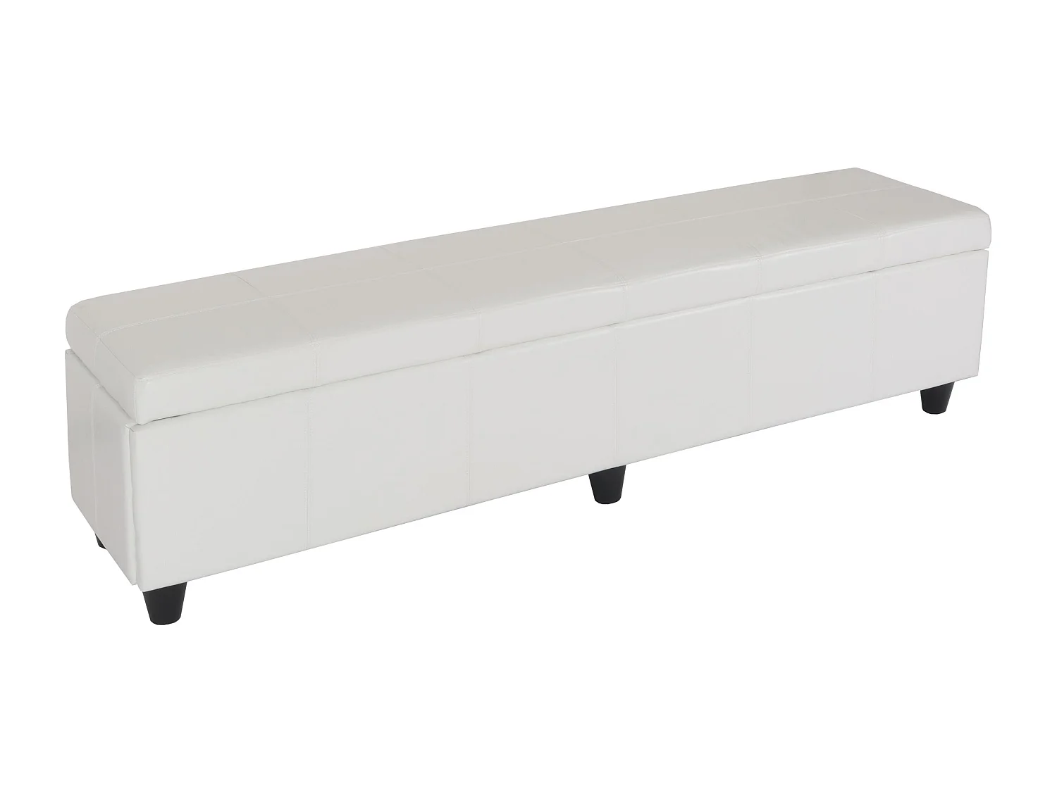 Sitzbank mit Aufbewahrung Arezzo XXL, Weiß