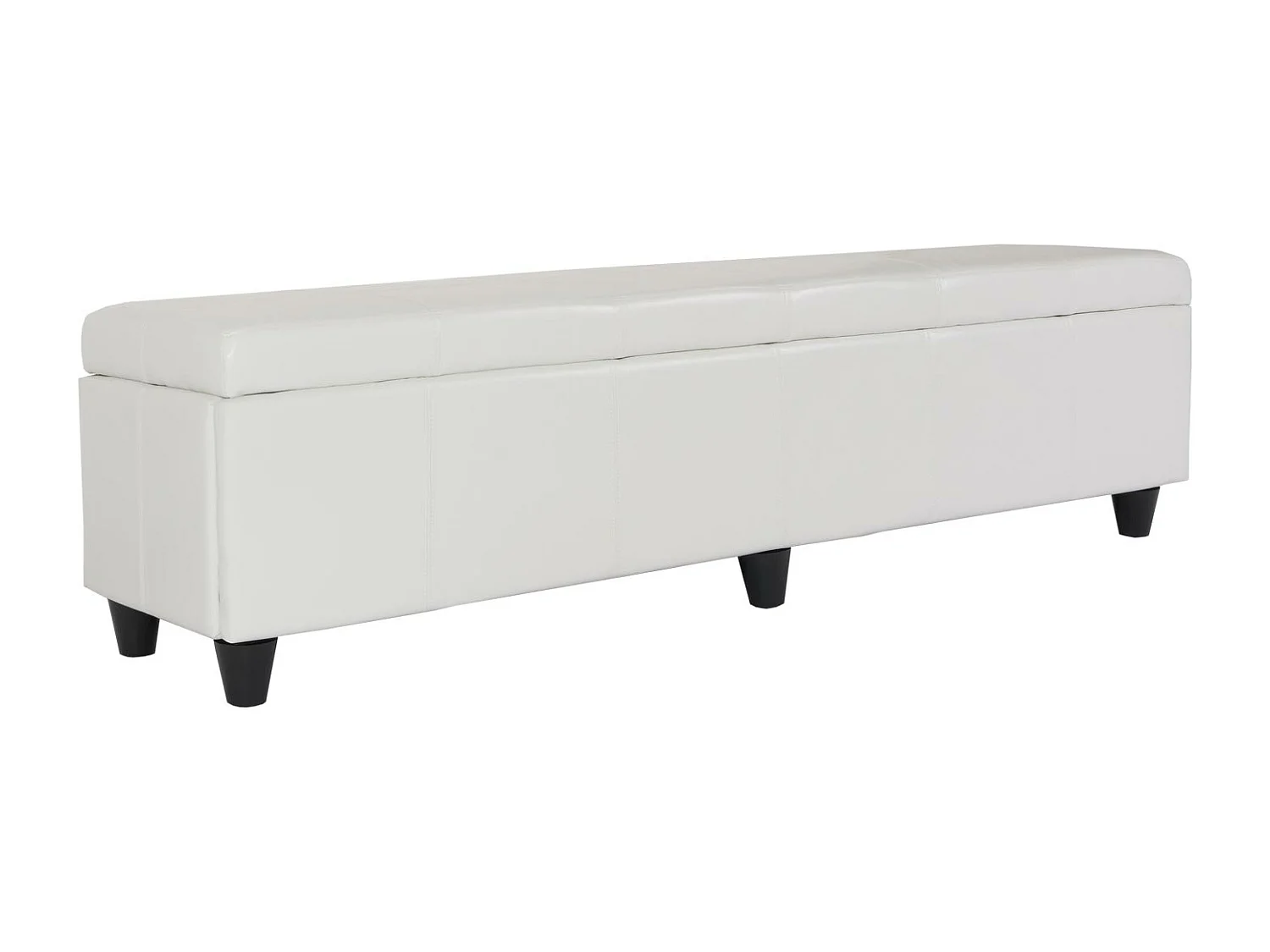 Sitzbank mit Aufbewahrung Arezzo XXL, Weiß