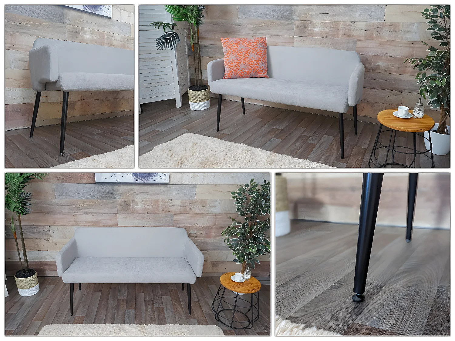 Ławka MCW-L13,  szary