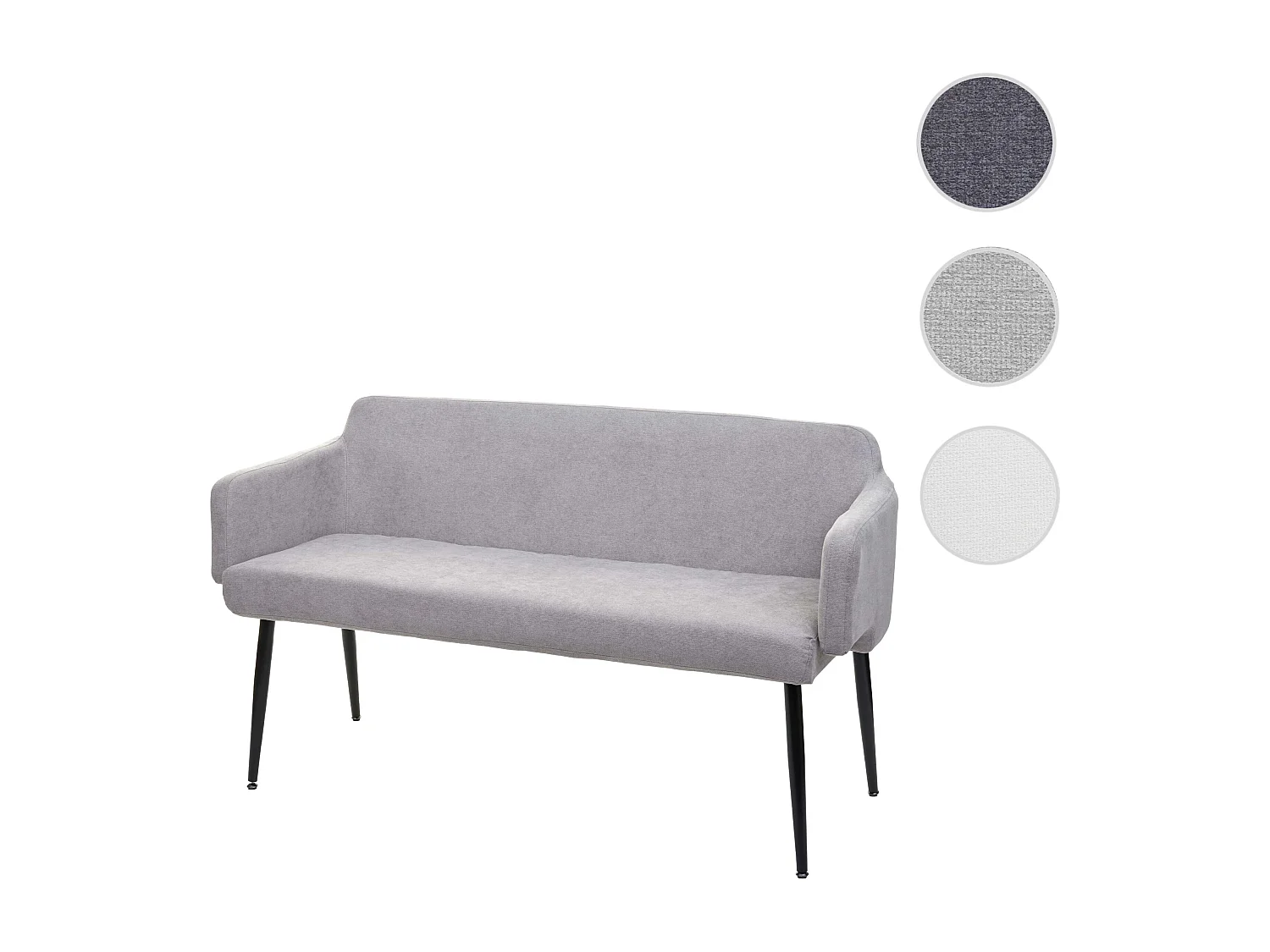Bench MCW-L13,  grey