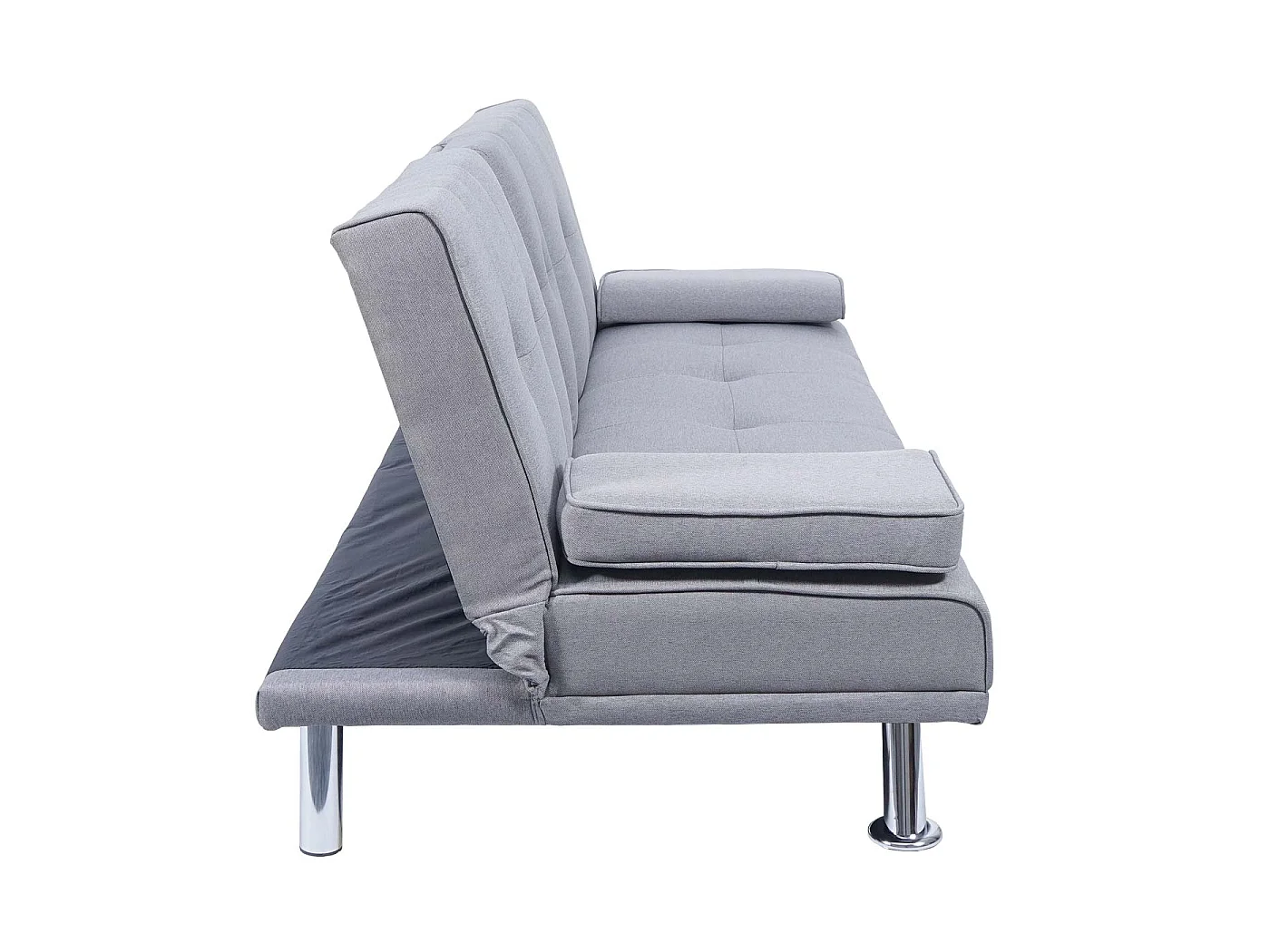 3-zitsbank MCW-F60,  textiel, lichtgrijs