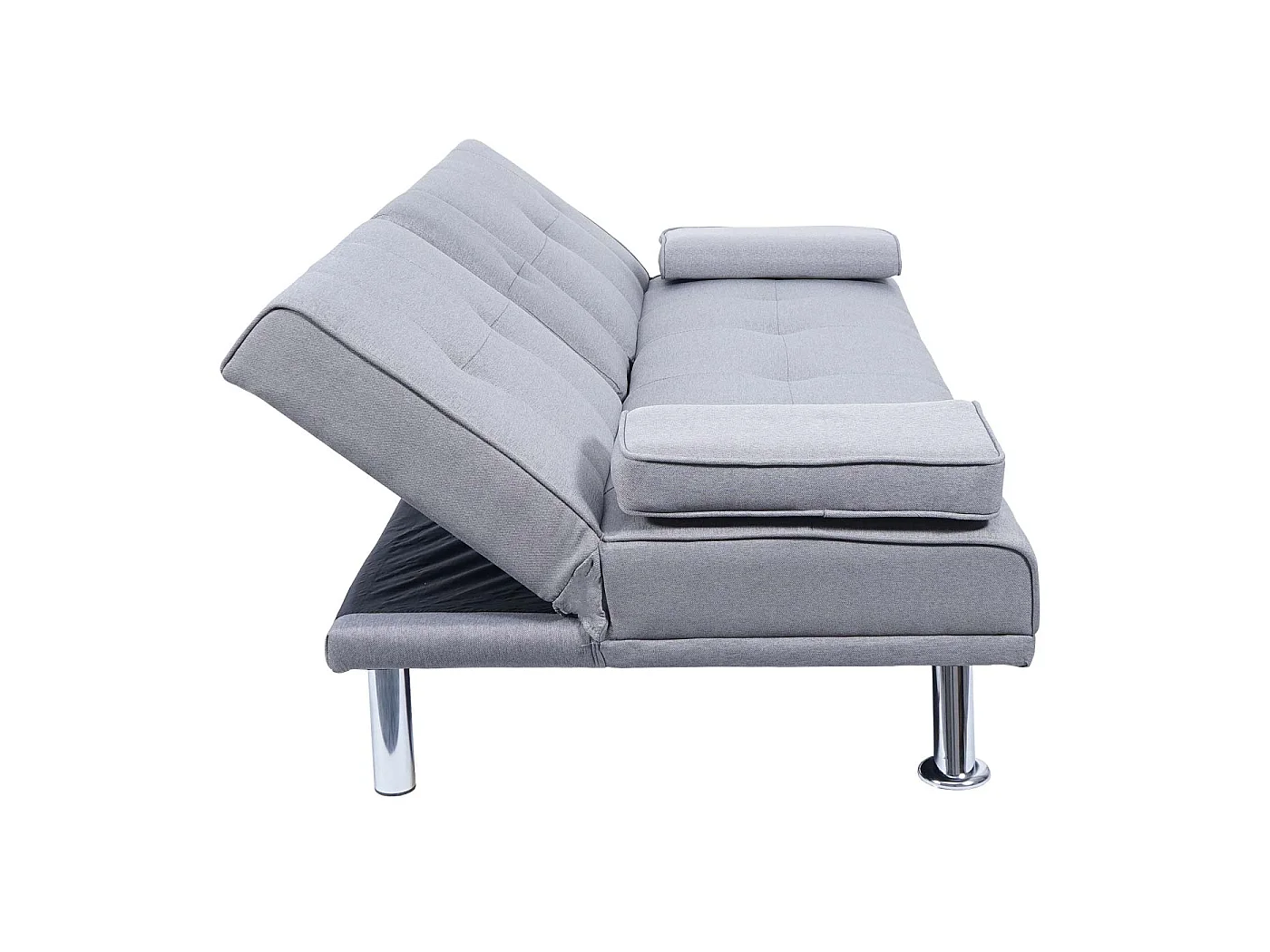 3-zitsbank MCW-F60,  textiel, lichtgrijs