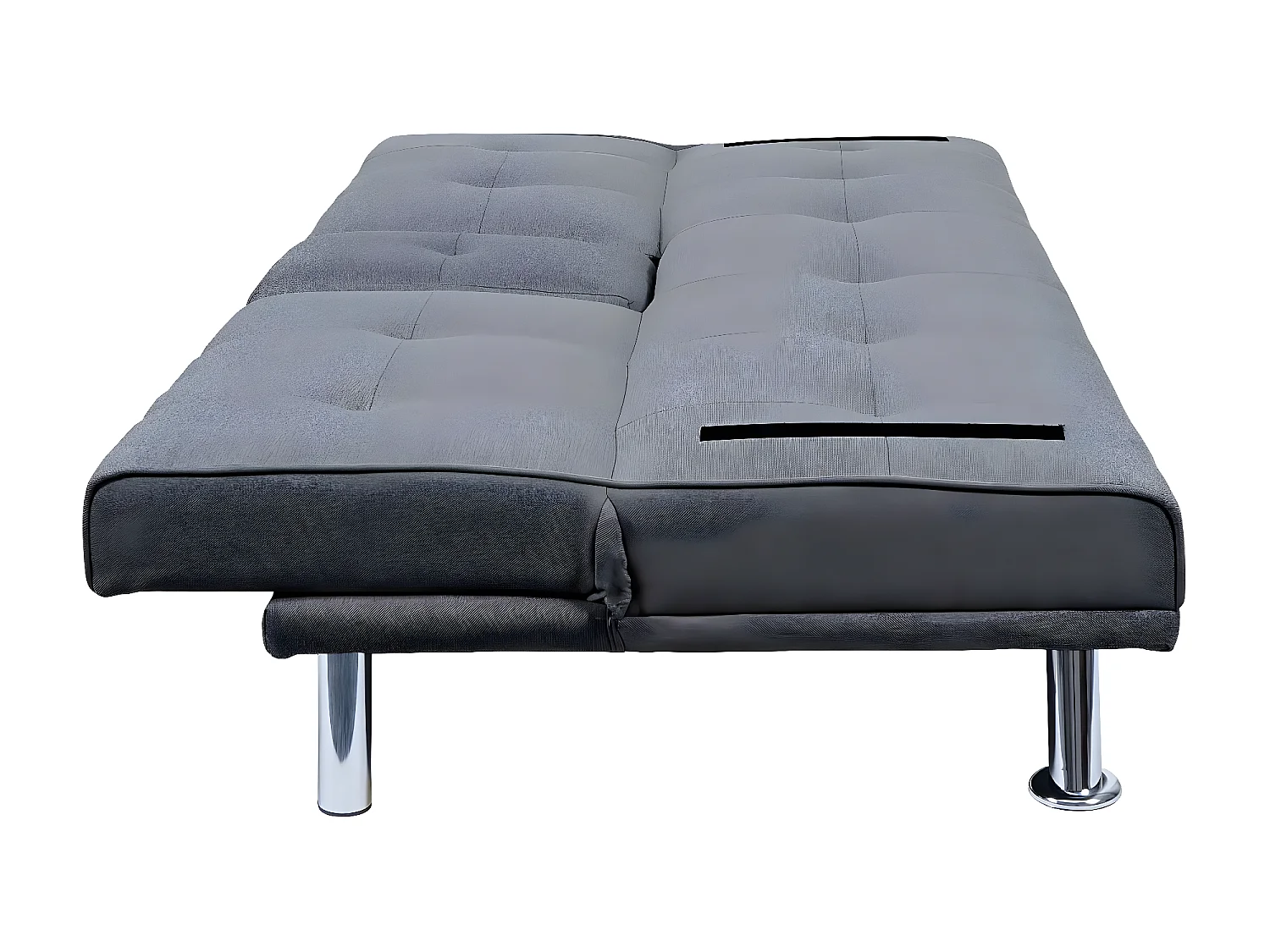 3-osobowa sofa MCW-F60,  tekstylny, ciemnoszary
