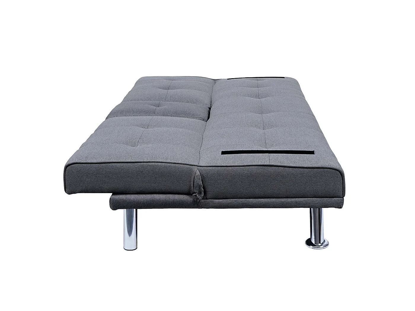 3er-Sofa MCW-F60, Textil, dunkelgrau