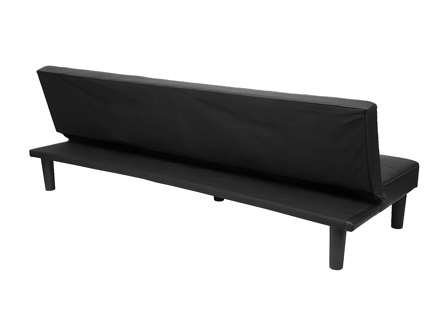 3-zitsbank MCW-G11,  kunstleer, zwart