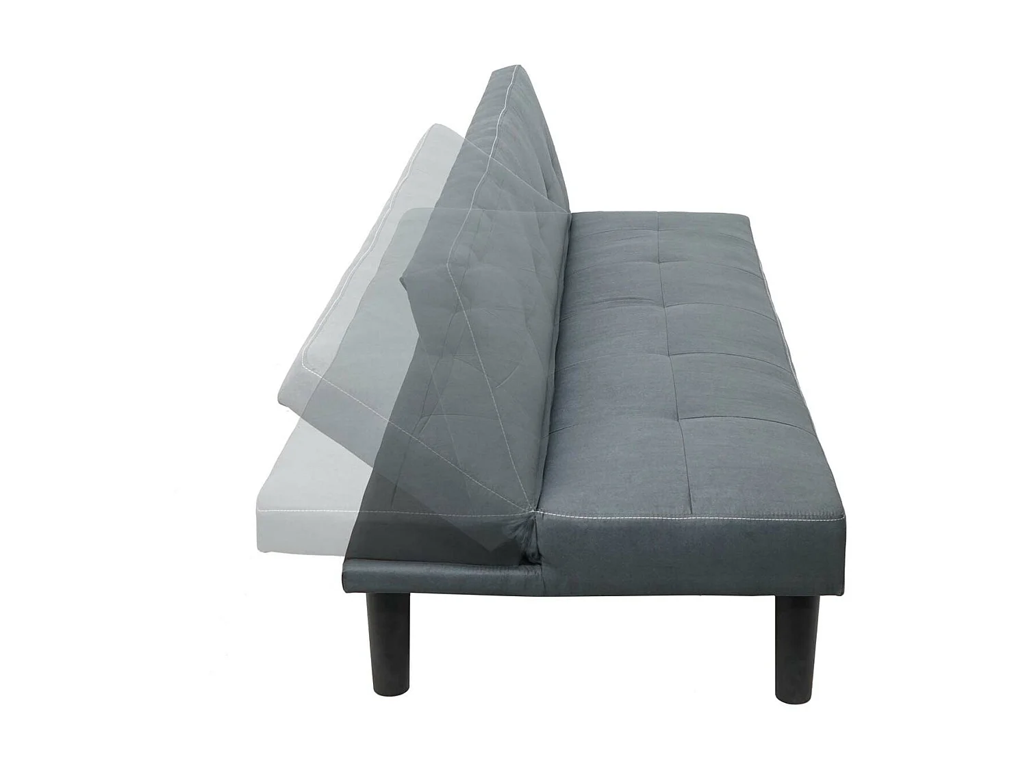 3-osobowa sofa MCW-G11,  tkanina/tekstylia, szary