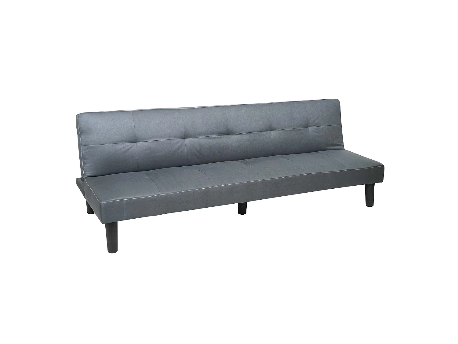 3-seater sofa MCW-G11, 3-seater sofa MCW-G11, sofa bed, guest bed, fold-out sofa, 195 cm, fabric/textile, grey