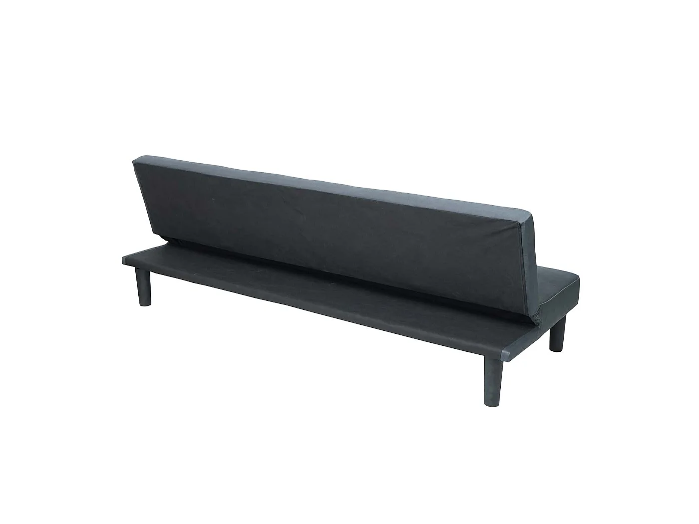 3-seater sofa MCW-G11, 3-seater sofa MCW-G11, sofa bed, guest bed, fold-out sofa, 195 cm, fabric/textile, grey