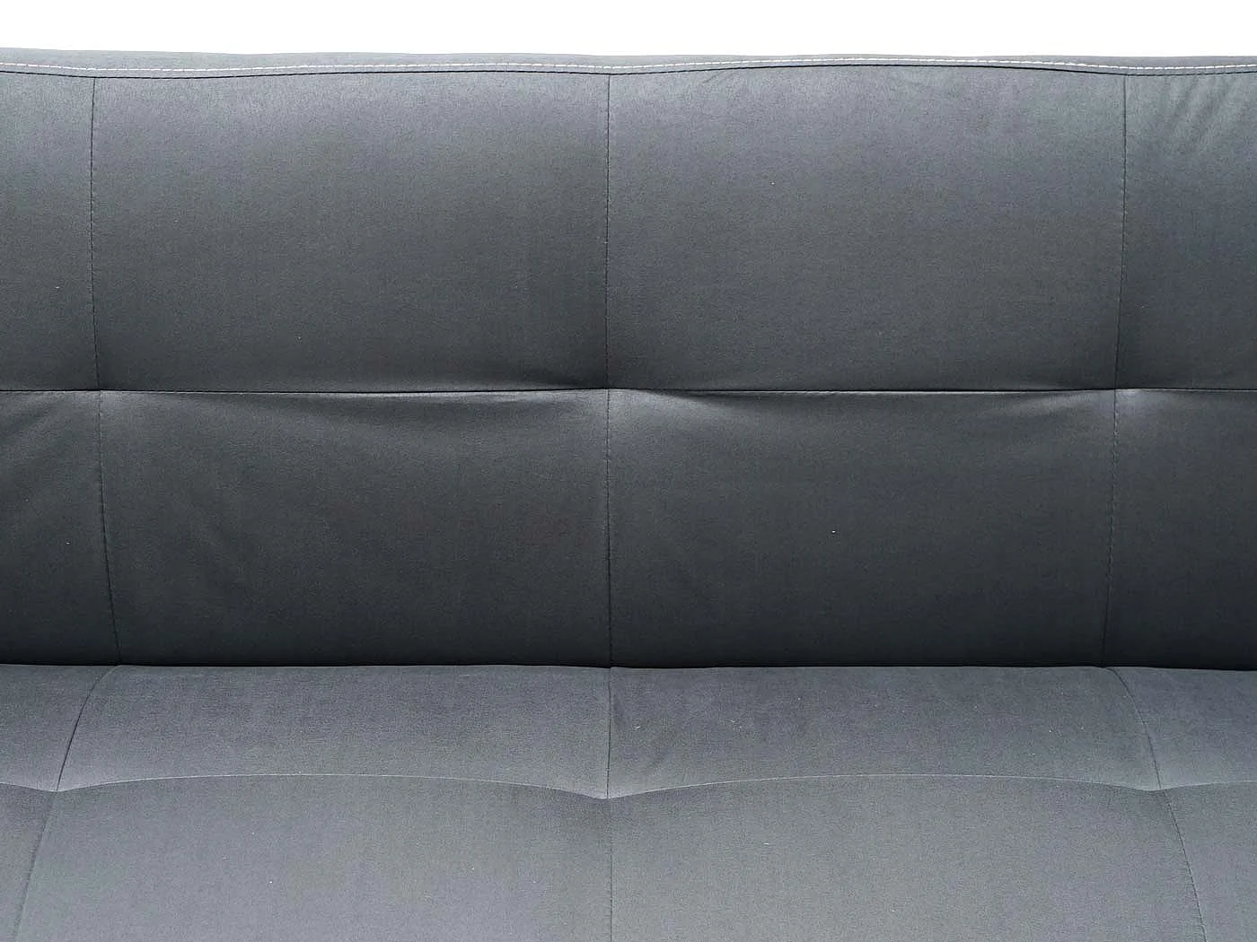 3-seater sofa MCW-G11, 3-seater sofa MCW-G11, sofa bed, guest bed, fold-out sofa, 195 cm, fabric/textile, grey