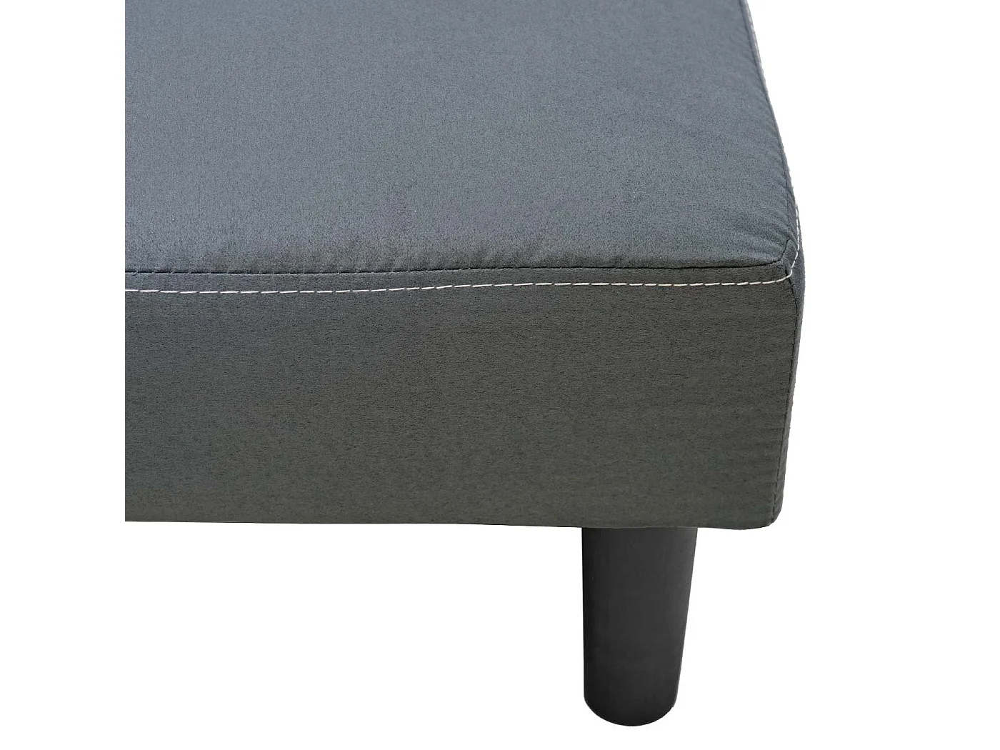 3-seater sofa MCW-G11, 3-seater sofa MCW-G11, sofa bed, guest bed, fold-out sofa, 195 cm, fabric/textile, grey