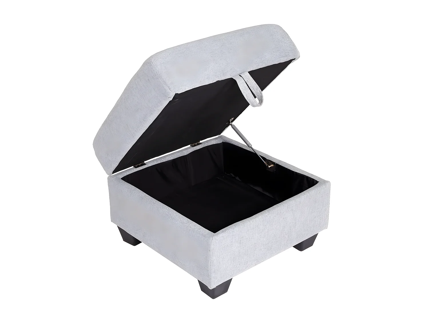 Sofa MCW-H47 z otomaną,  tkanina/tekstylia jasnoszary