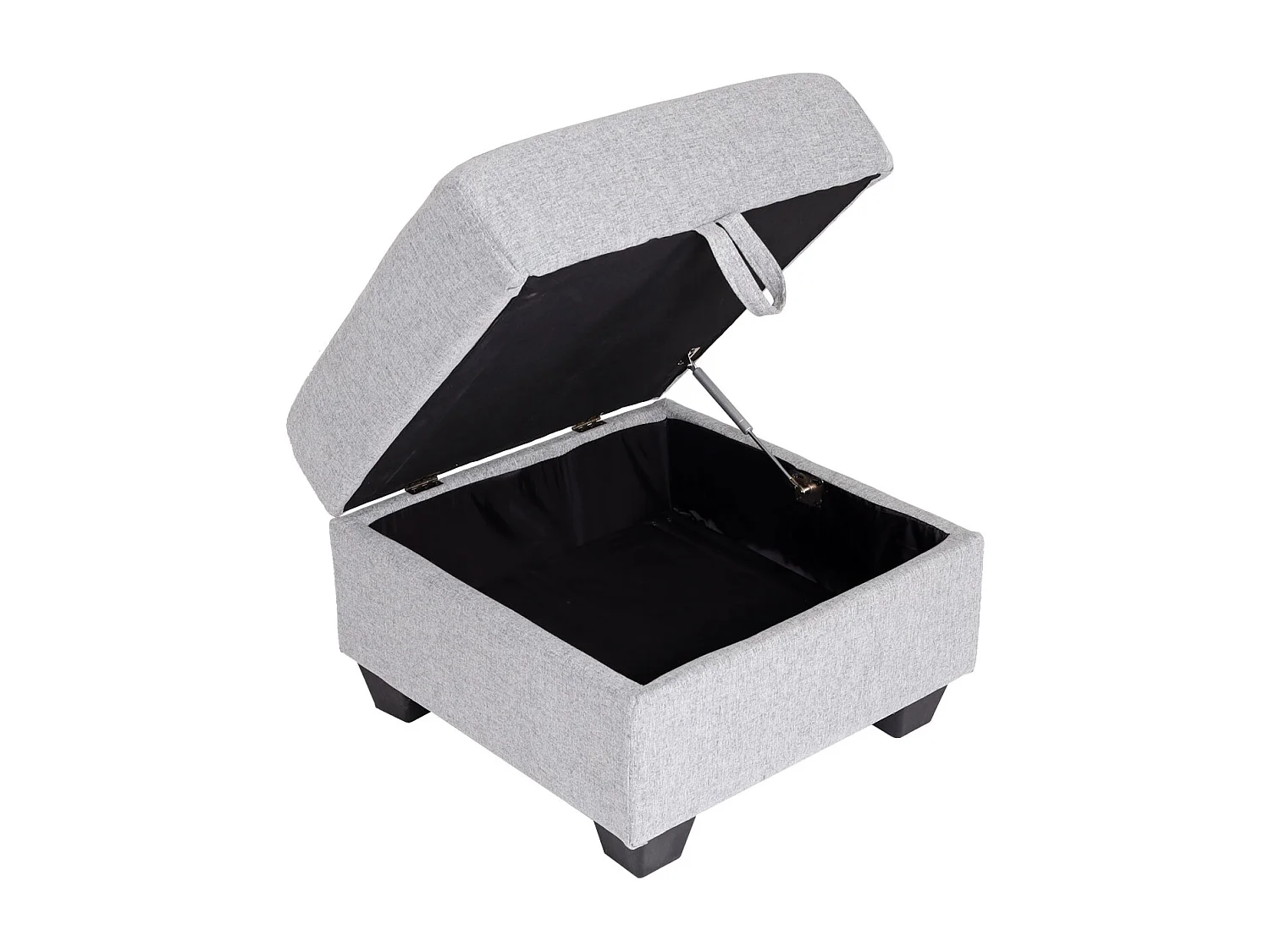 MCW-H47 sofa with ottoman,  light grey fabric/textile