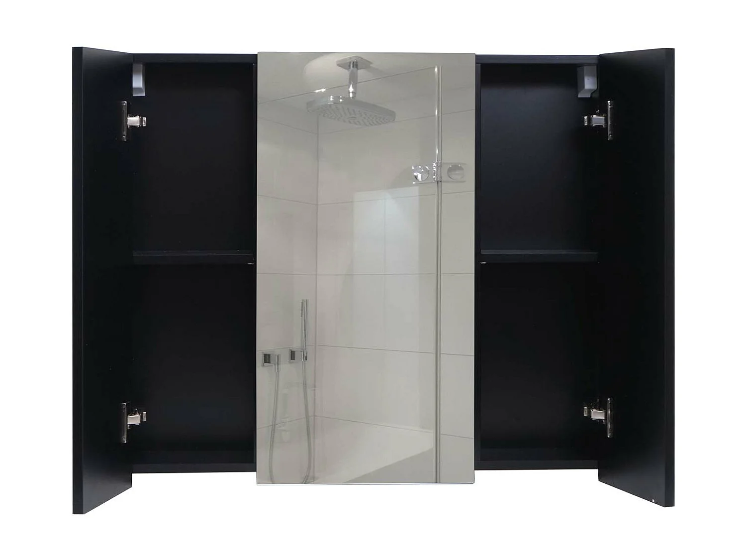 Szafka z lustrem MCW-B19b,  czarny