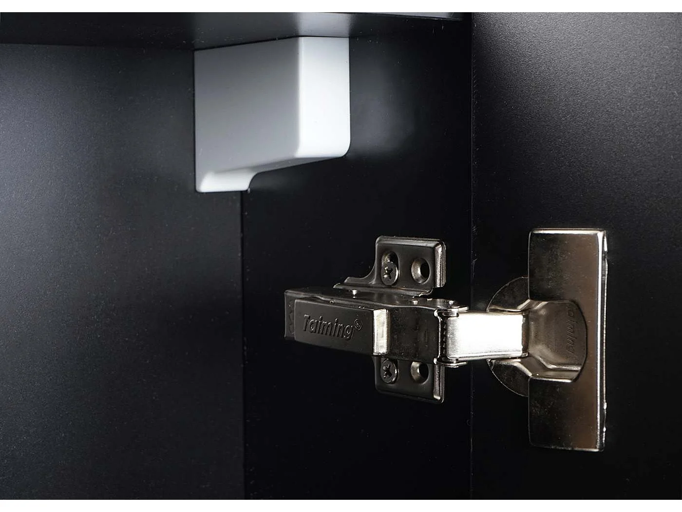 Spiegelschrank MCW-B19b, Schwarz