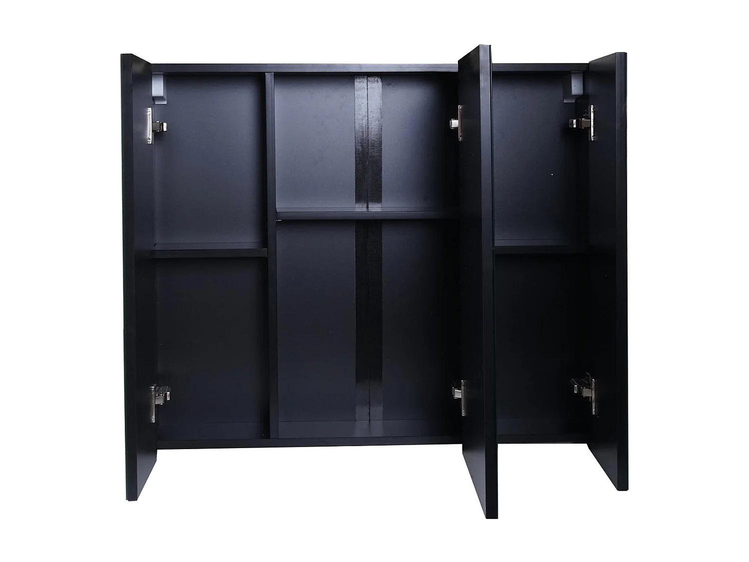 Spiegelschrank MCW-B19b, Schwarz