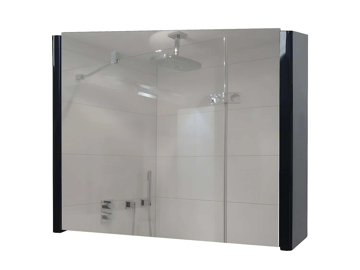 Spiegelschrank MCW-B19, Schwarz