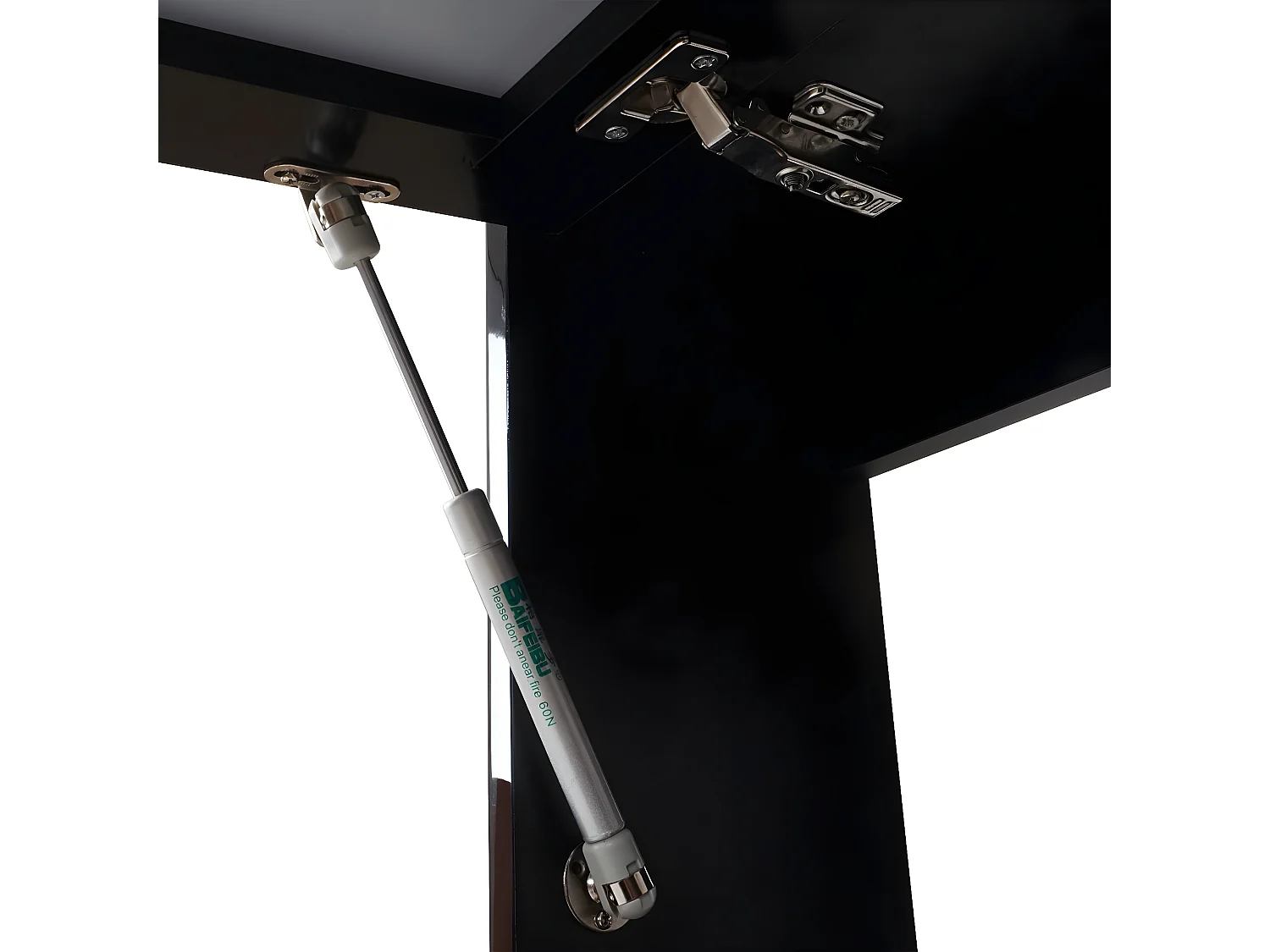 Spiegelschrank MCW-B19, Schwarz