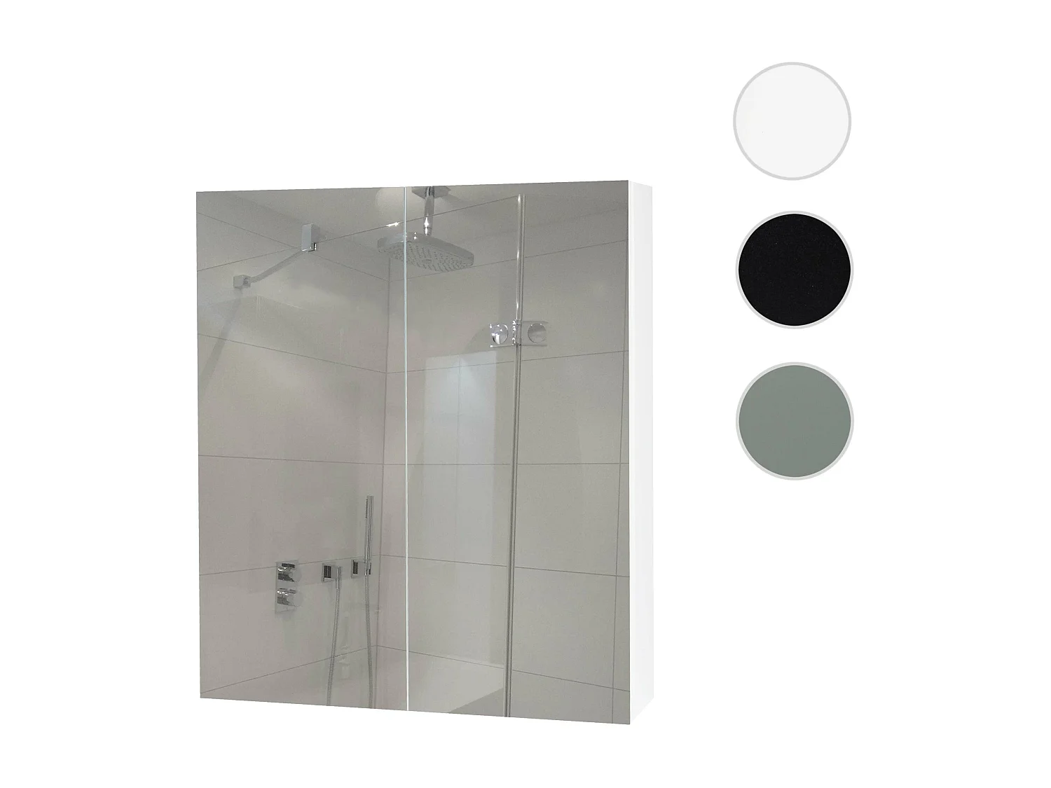 Spiegelkast MCW-B19b,  wit