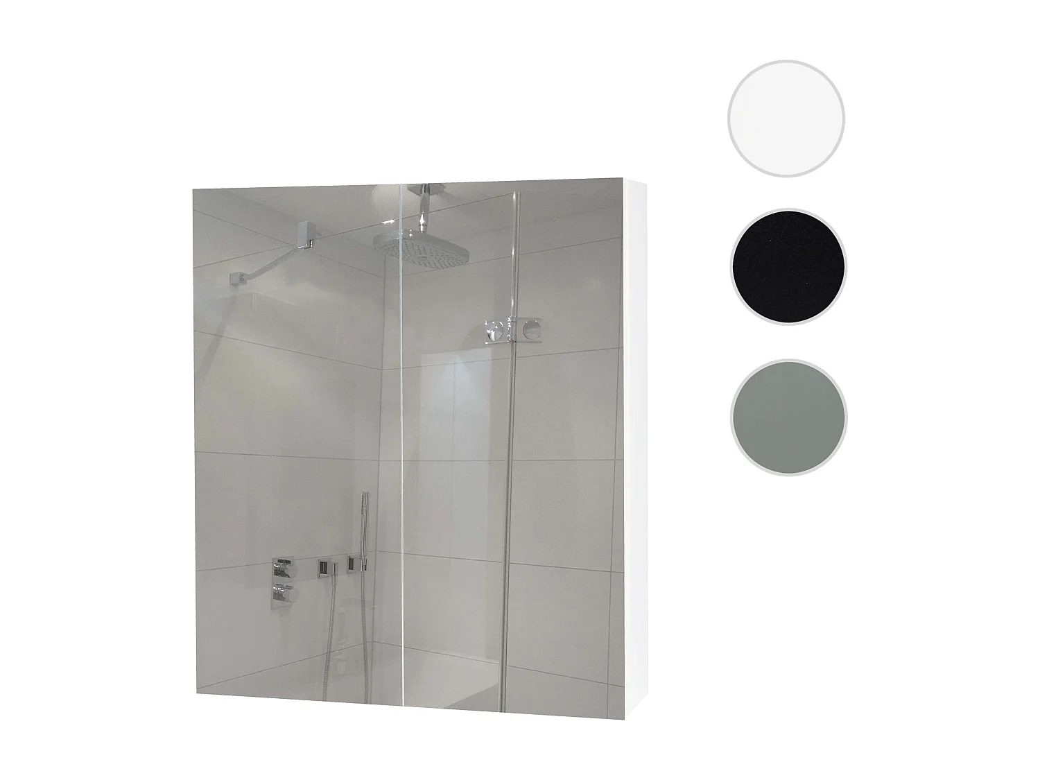 Spiegelkast MCW-B19b,  wit