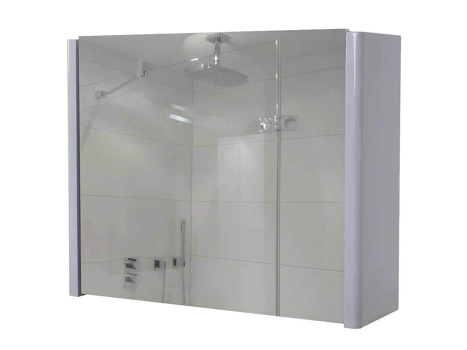 Spiegelschrank MCW-B19, Grau