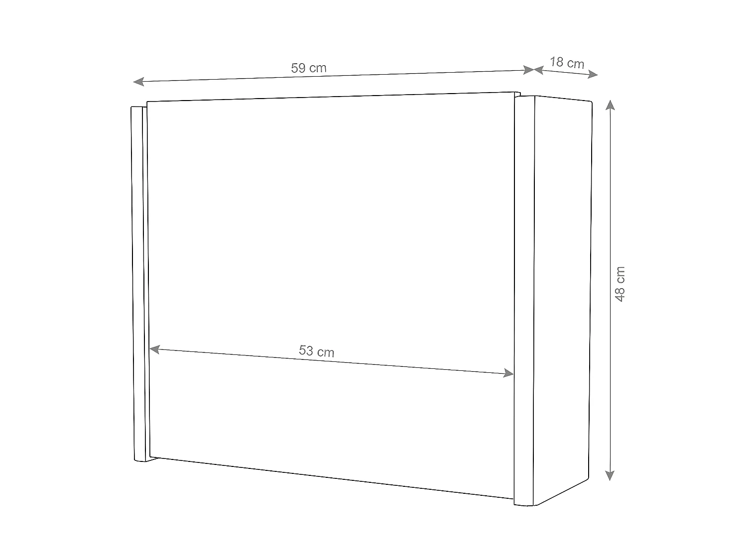 Spiegelschrank MCW-B19, Grau