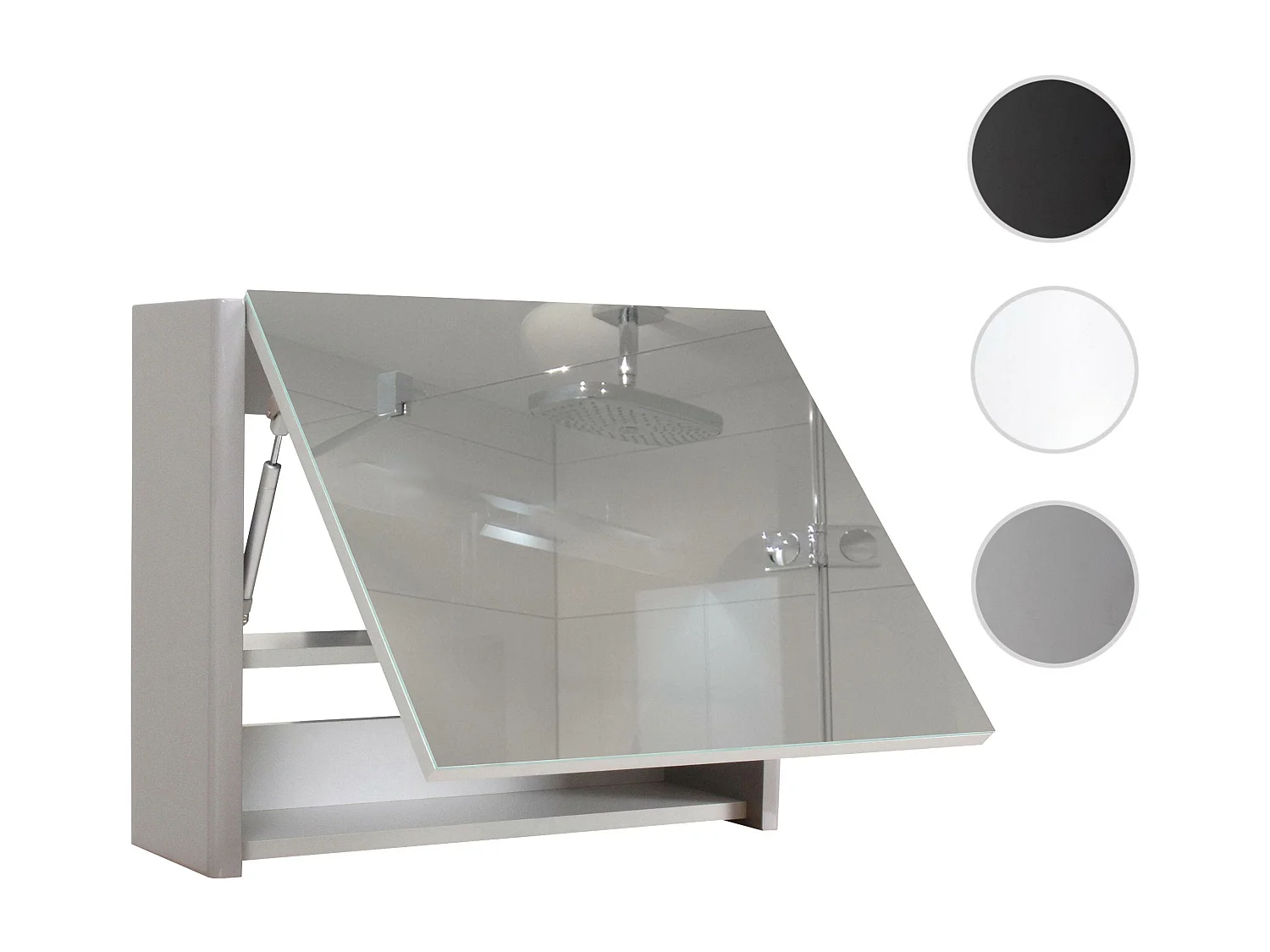 Spiegelschrank MCW-B19, Grau