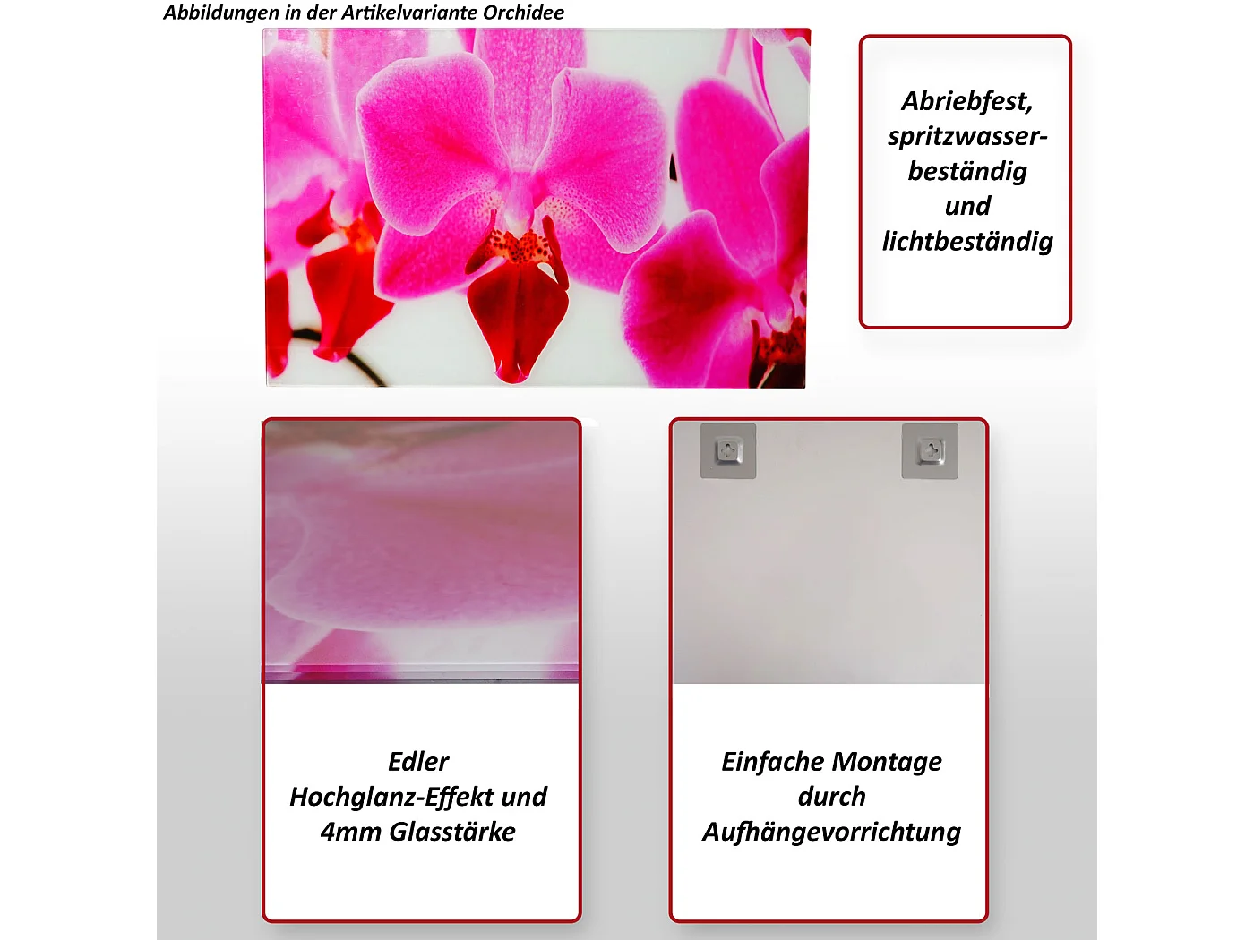 Obraz szklany T117 Orchidea,  Harmony