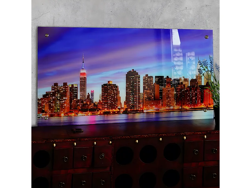 Glasplaat T114 Orchidee,  New York