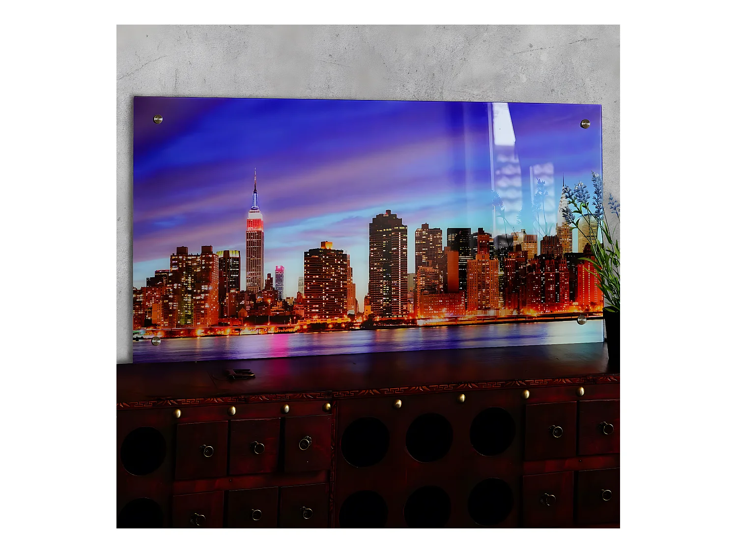 Glasplaat T114 Orchidee,  New York