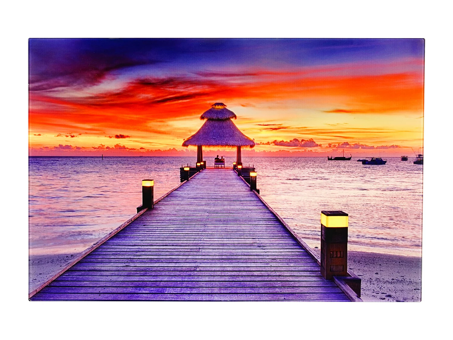 Obraz szklany T117 Orchidea,  kładka