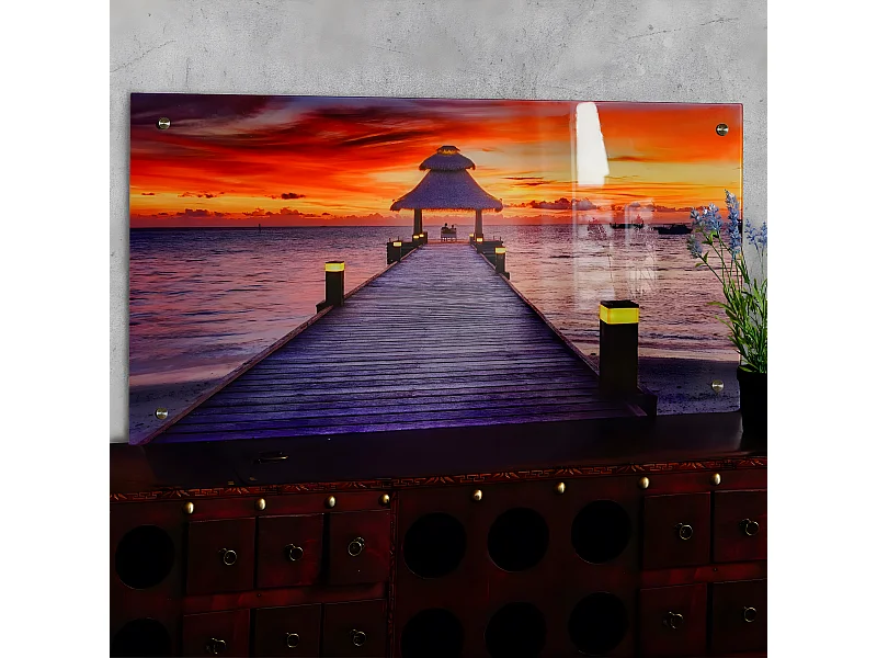 Glasbild T114 Steg, Steg