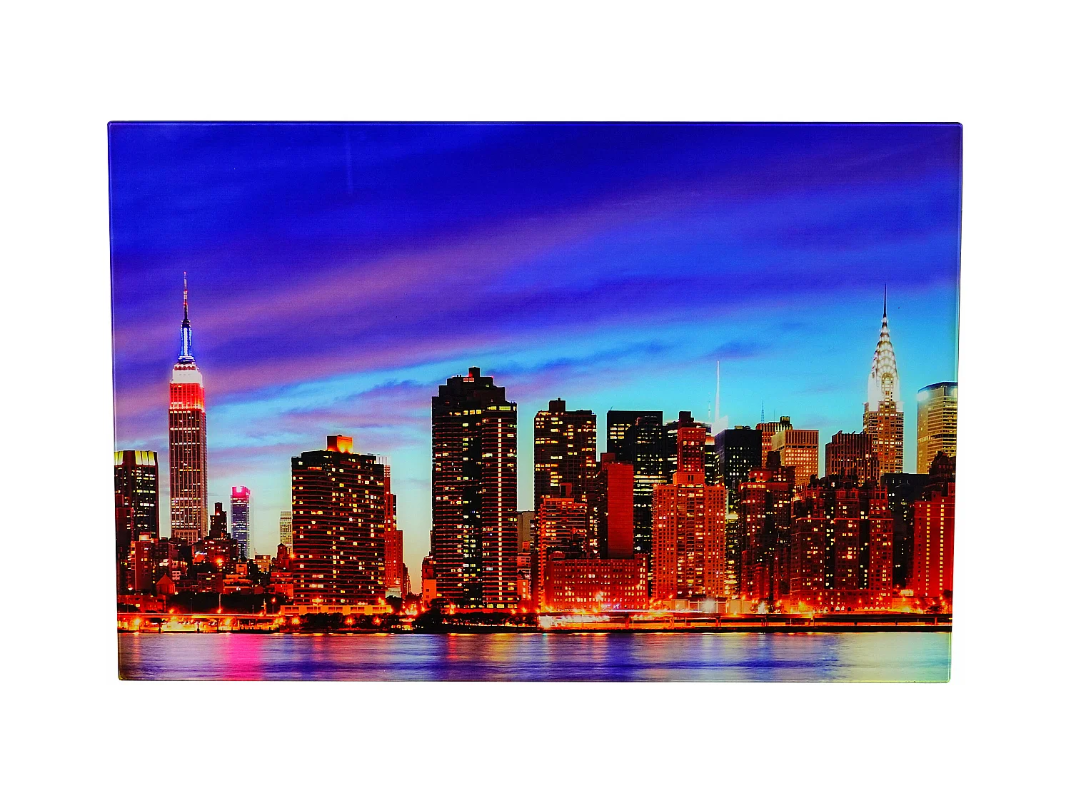 Glazen wanddecoratie T117 Orchidee,  New York