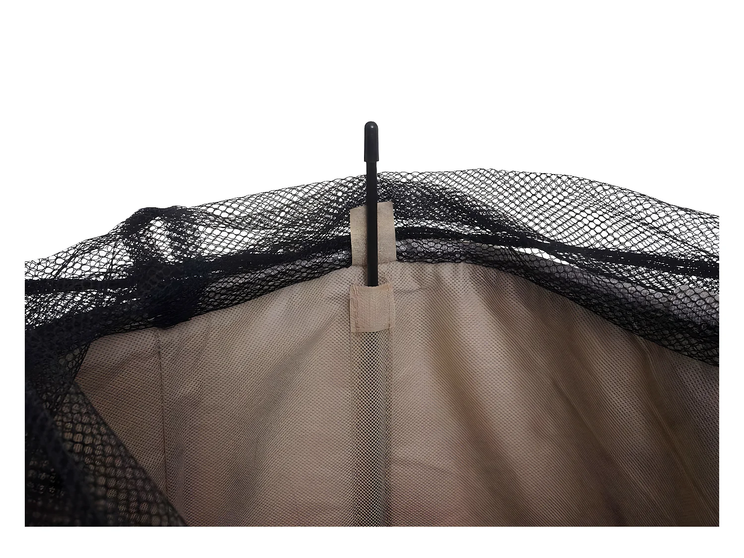 Kosz na pranie MCW-C34 z siatką 82l,  beżowy